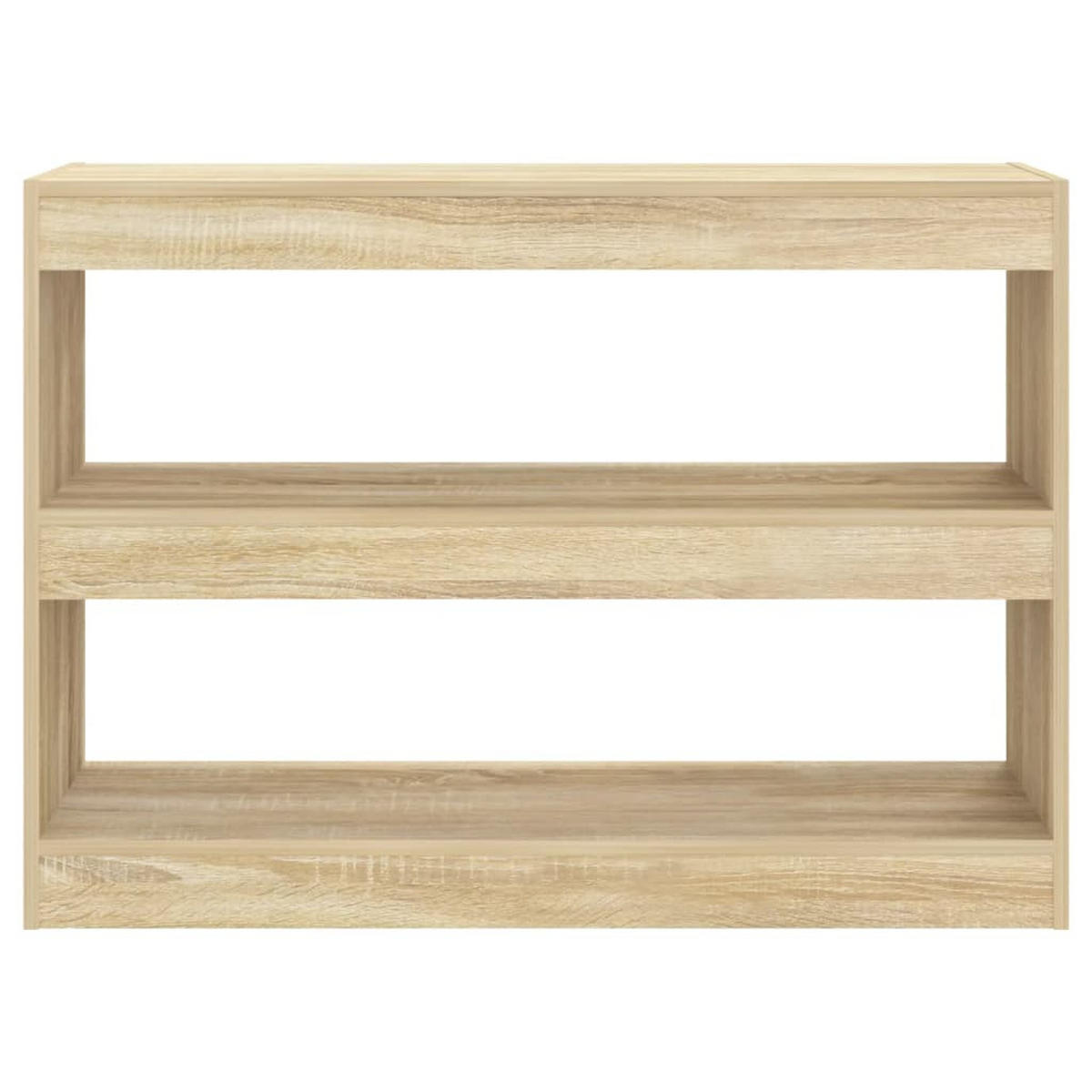 BÜCHERREGAL/RAUMTEILER Sonoma-Eiche 100/30/72 Cm - Braun, Holz (100/72/30cm) - vidaXL