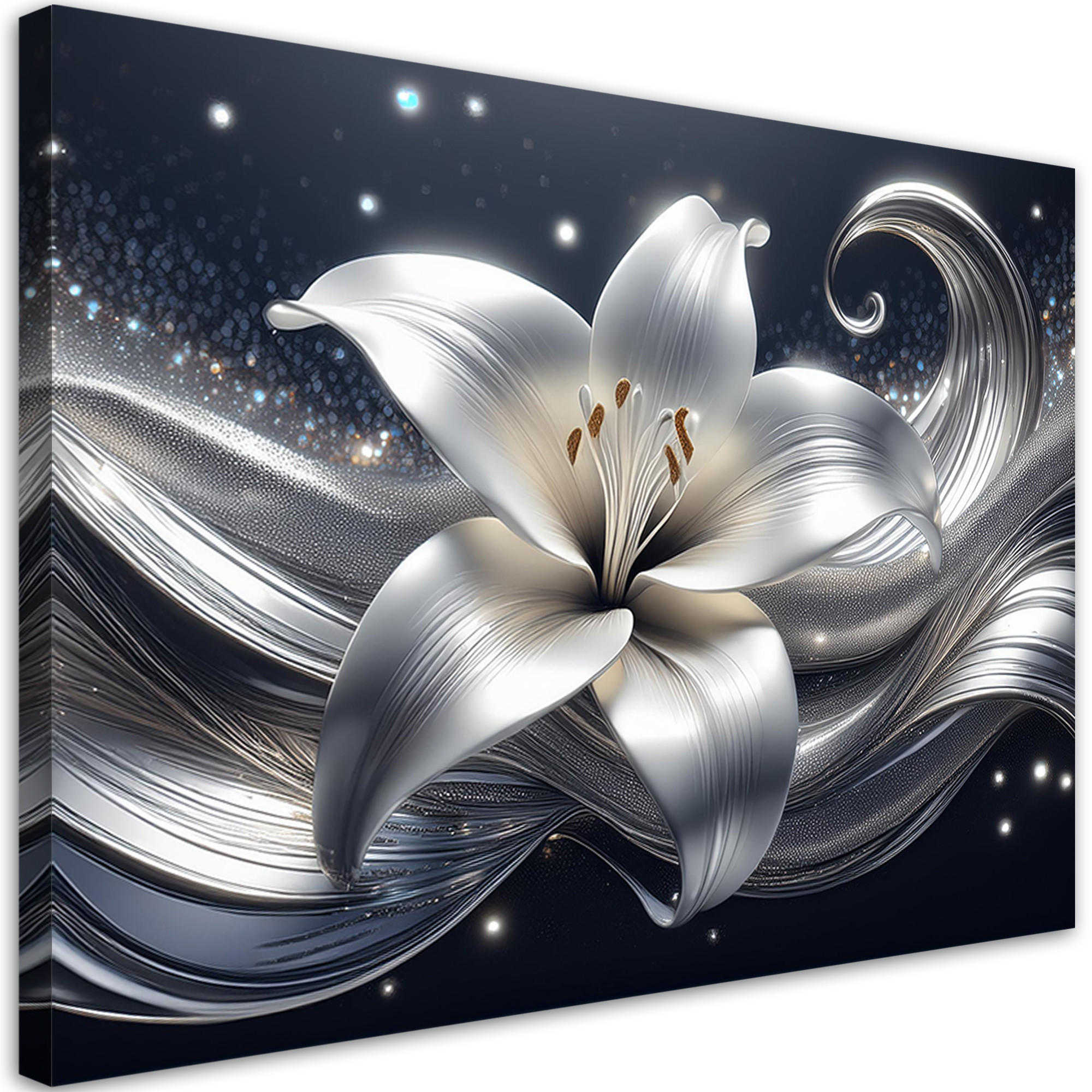 Feeby Wandbild Silber 60x40 cm