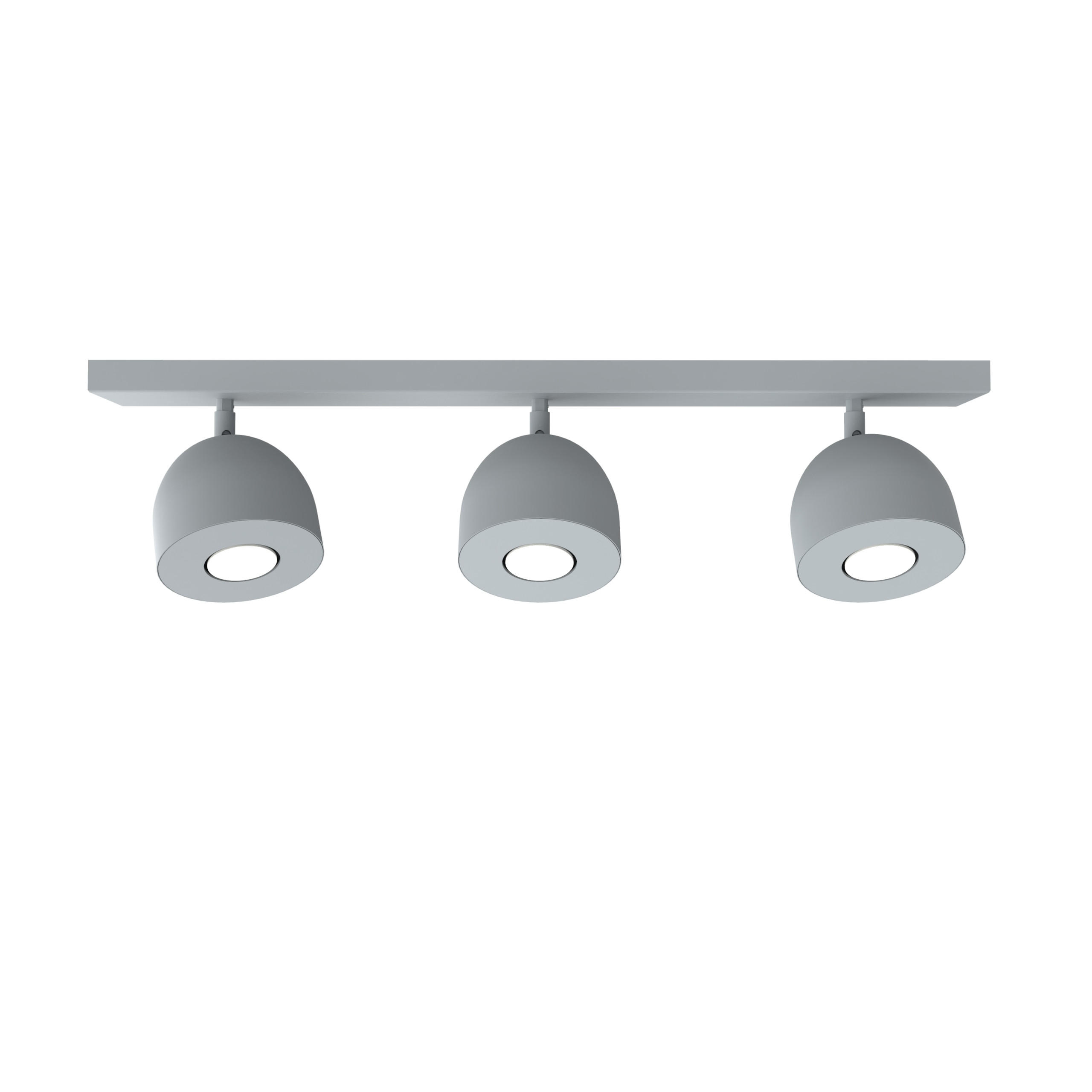 DECKENLEUCHTE - Grau, Metall (6.5/69/18cm) - Lumicom
