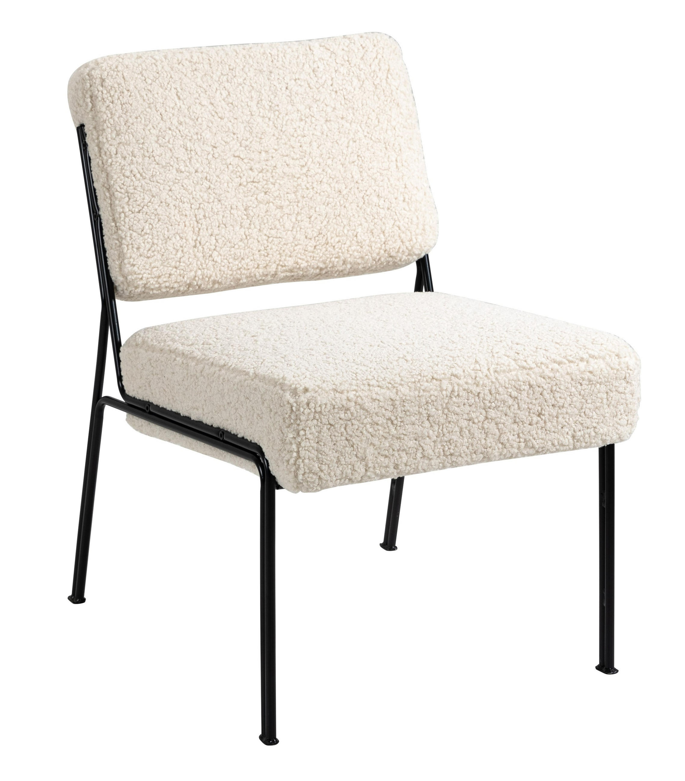 SESSEL Wolle Weiß - Weiß, Textil (51/80/69cm) - Nordlys