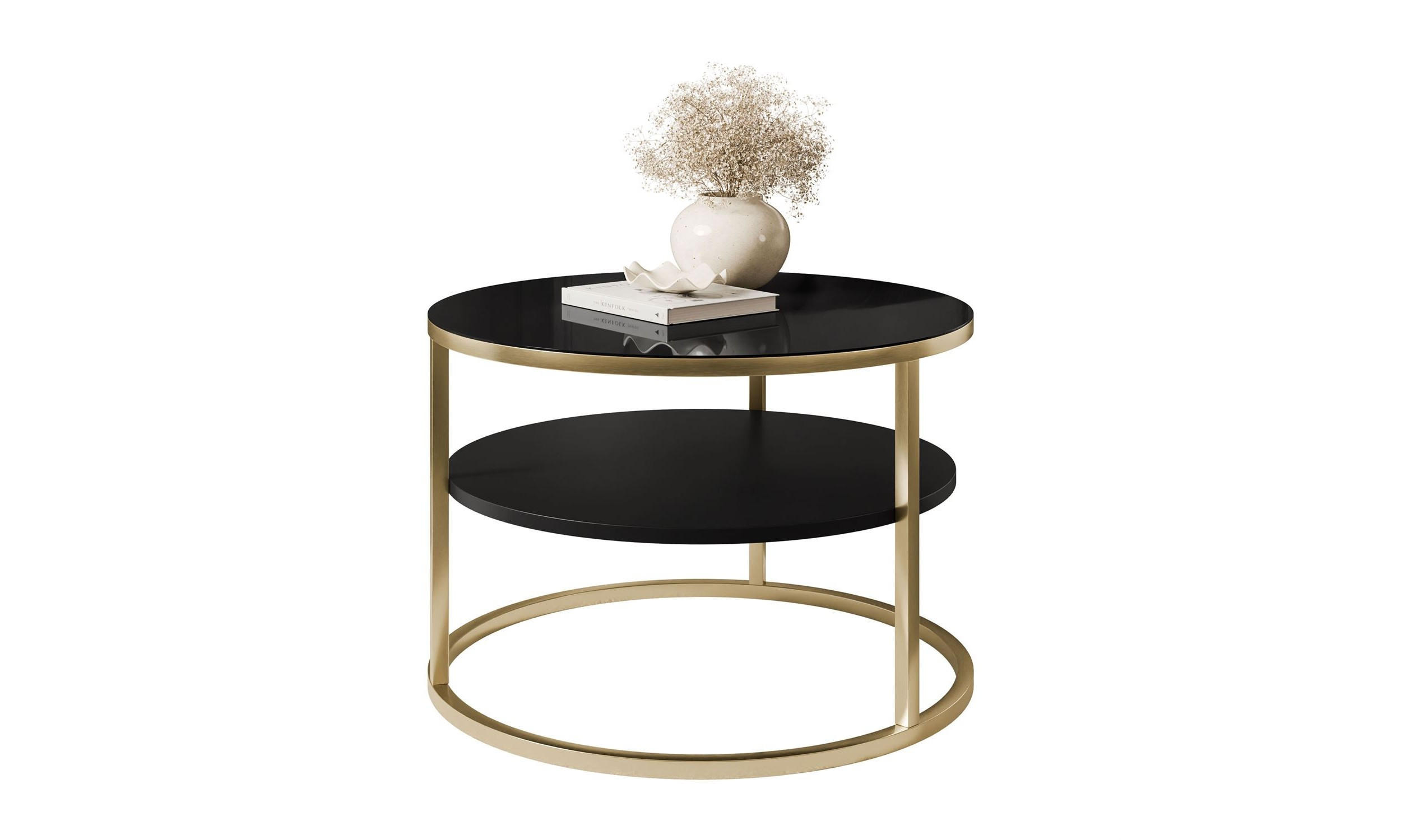 Lookway Couchtisch Schwarz 60x40x60 cm
