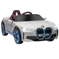 KINDER ELEKTROAUTO, Schwarz/Weiß, Kunststoff+ Eisen - Weiß, Metall (115/67/45cm) - HOMCOM