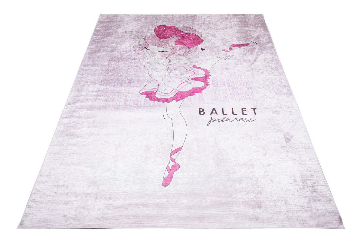 TEPPICH EMMA Rosa 160/230 cm - Rosa, Kunststoff (160/230cm) - Tapiso