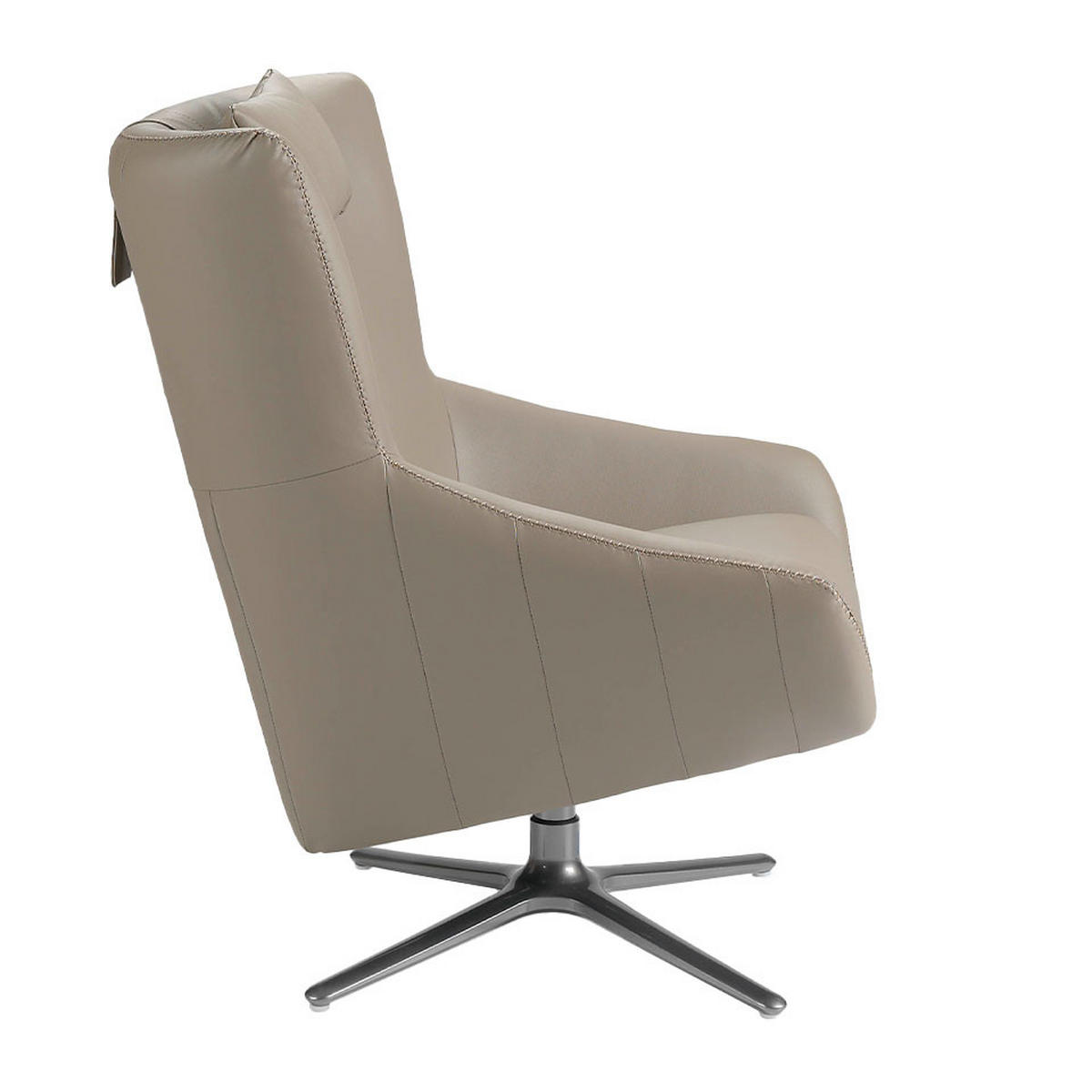SESSEL Kunstleder Nerz 76 /90 /100 cm - Grau, Textil (76/100/90cm) - ANGEL CERDA