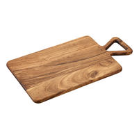 HOLZBRETT Akazienholz mit Griff - Braun, Holz (23/42cm) - Kesper