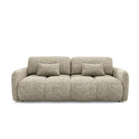 SOFA Vittoria 3 Sitzplätze Beige meliert - Beige, Holz (236/95/121cm) - Petits-meubles