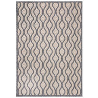 TEPPICH Beige In-Outdoor Geometrisch - Kurzflor Rechteckig - Grau - 200 x 300 cm - Beige/Anthrazit, Textil (200/300cm) - Mazovia