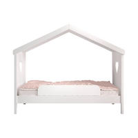 HAUSBETT 2 Kamila 213x172x99 aus Massivholz+MDF in Weiß - Weiß, Holz (90/200cm) - 58aufmkessel