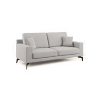 LINEARSOFA Prestige - Hellgrau, Textil (166/95/91cm) - Divani.store