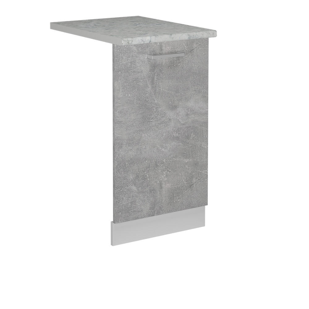 FRONTPANEL R-Line betong 45 cm , AP Marble Grå, Vit 81.8/45/60 cm
