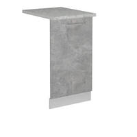 KRYT MYČKY NÁDOBÍ R-Line Beton - bílá/šedá, kompozitní dřevo (45/81.8/1.6cm) - Vicco