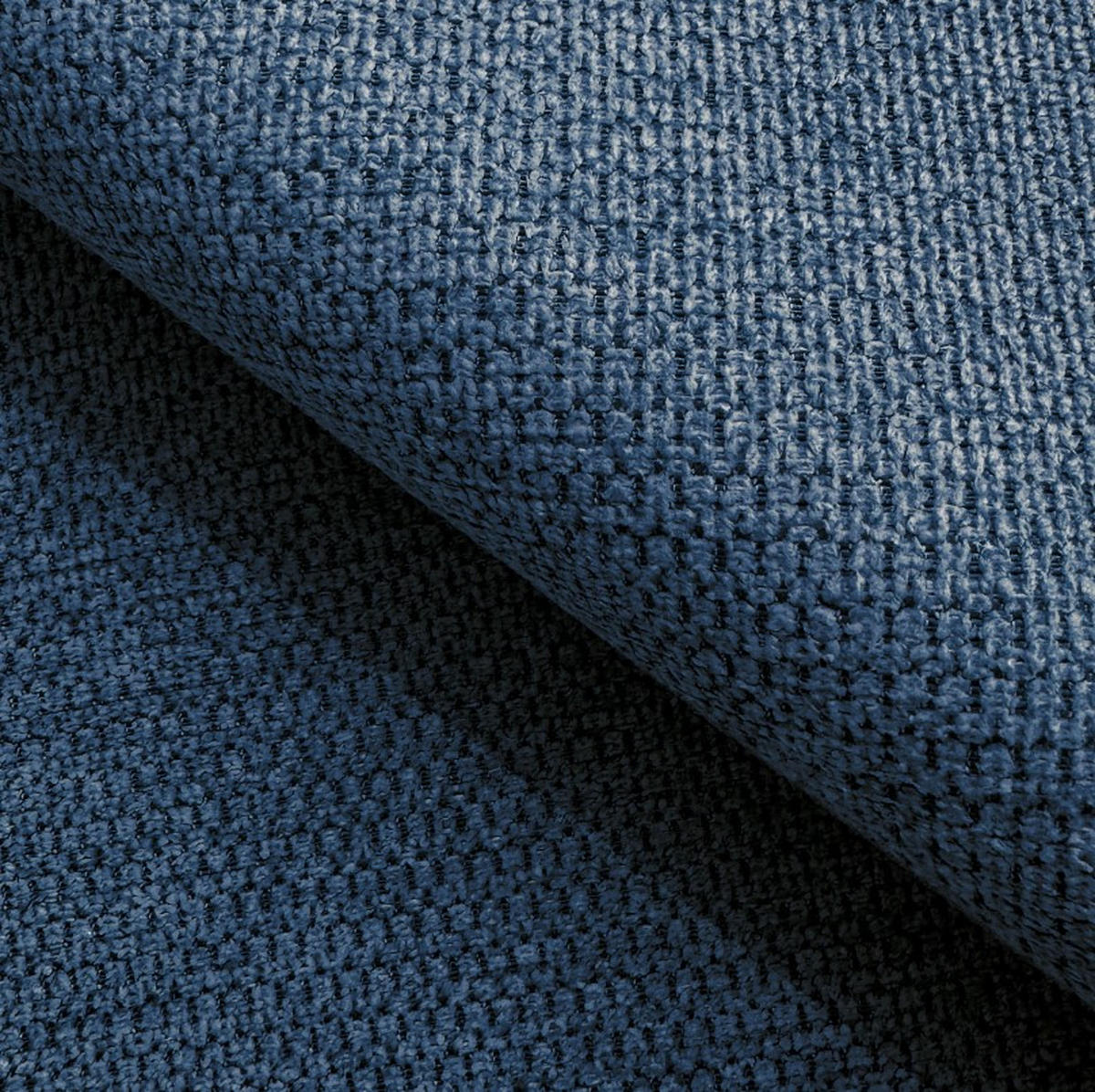SOFA OLIO Mit Schlaffunktion Und Bettkasten, Bonell-Taschenfederung, Aragon-Stoff, lose Rückenkissen, freistehend, 238x101x86 cm Blue - Blau, Holz/Textil (238/86/101cm) - DomoHome