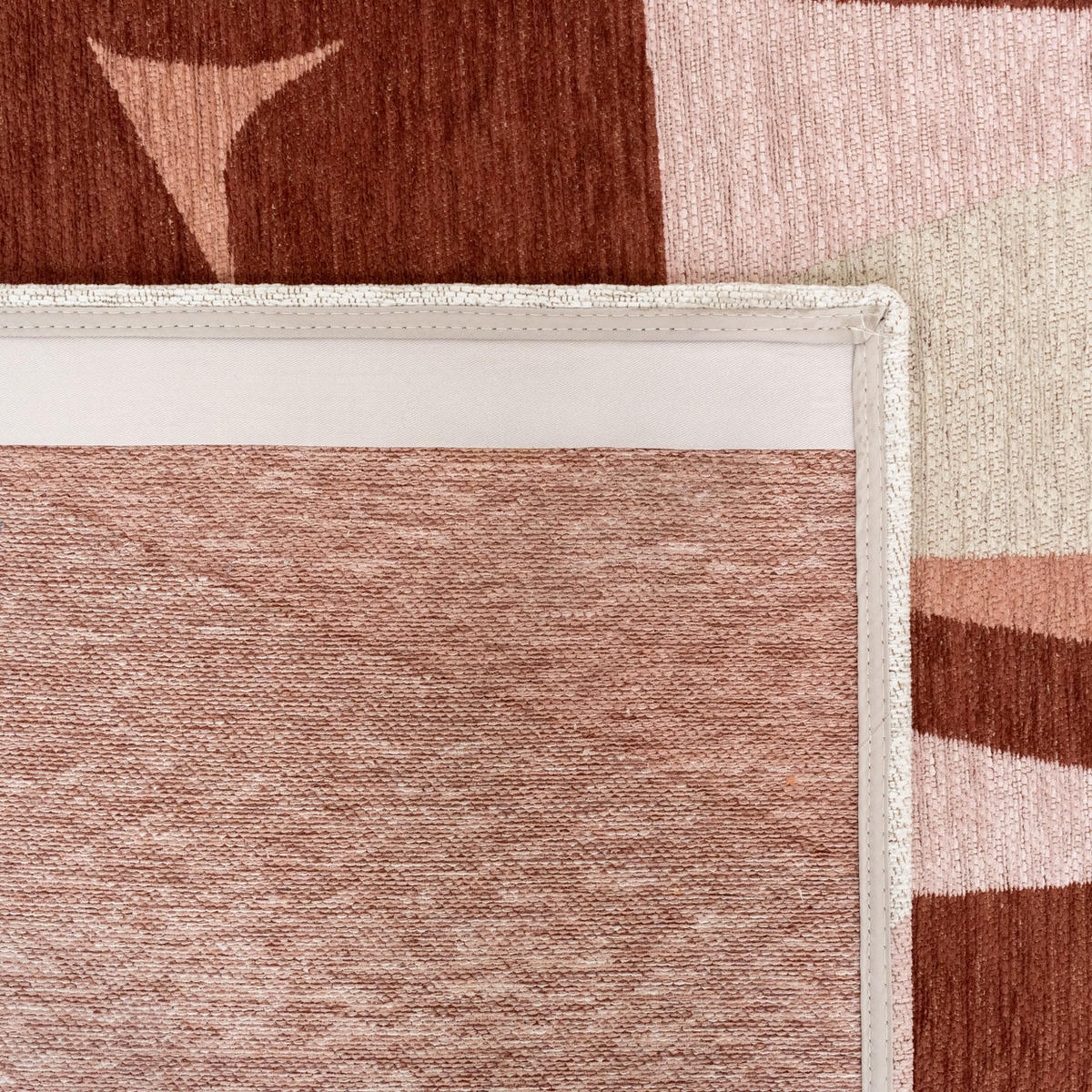 PREPROGA Stones Cherry Mocha 100/140 cm - pink, umetna masa/tekstil (100/140cm) - Louis De Poortere