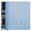 SCHLIESSFACH Blau - Blau, Metall (180/180/50cm) - MCW