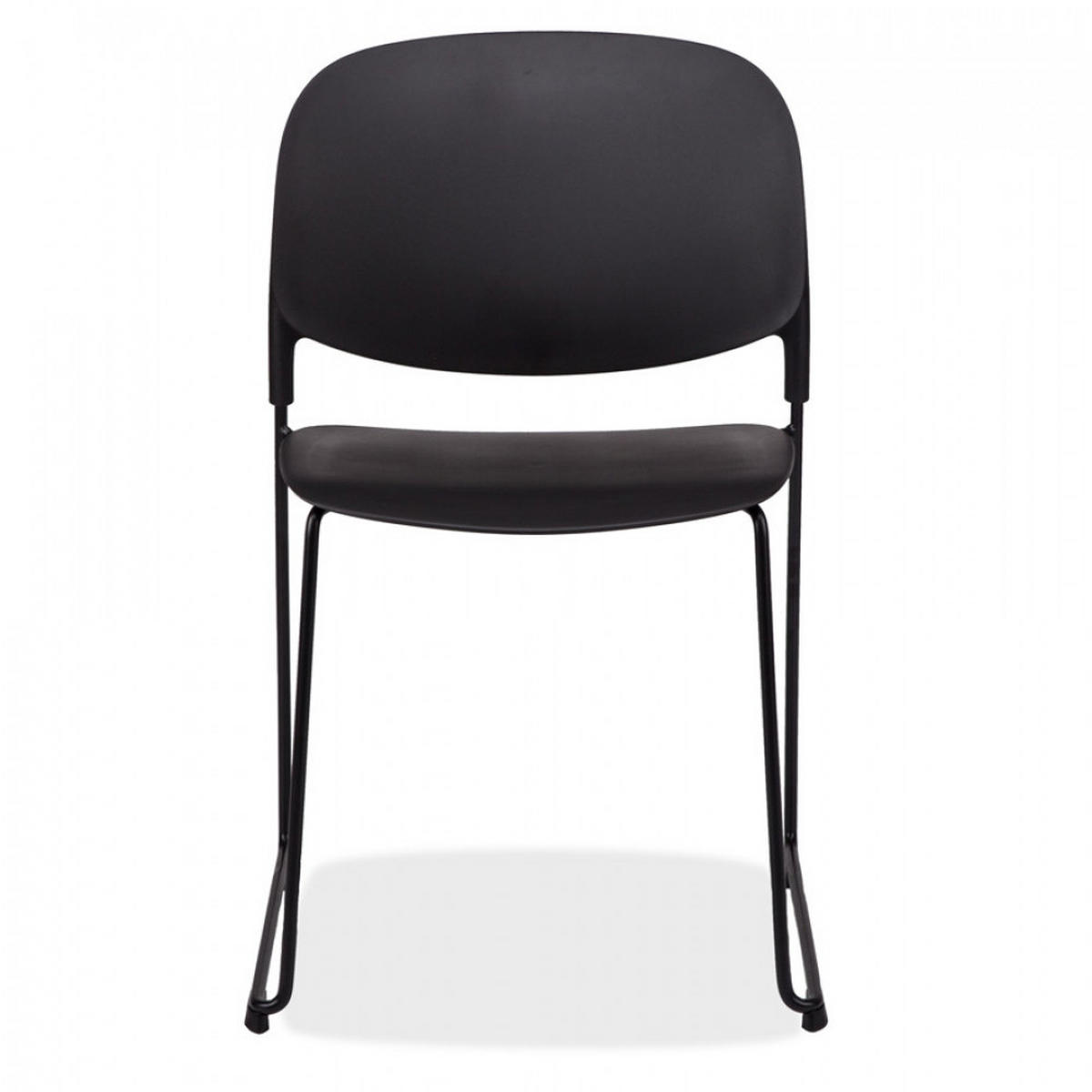 STUHL Schwarz 52.5x80x48.5cm - Schwarz, Kunststoff/Metall (52.5/80/48.5cm) - AlterEgo