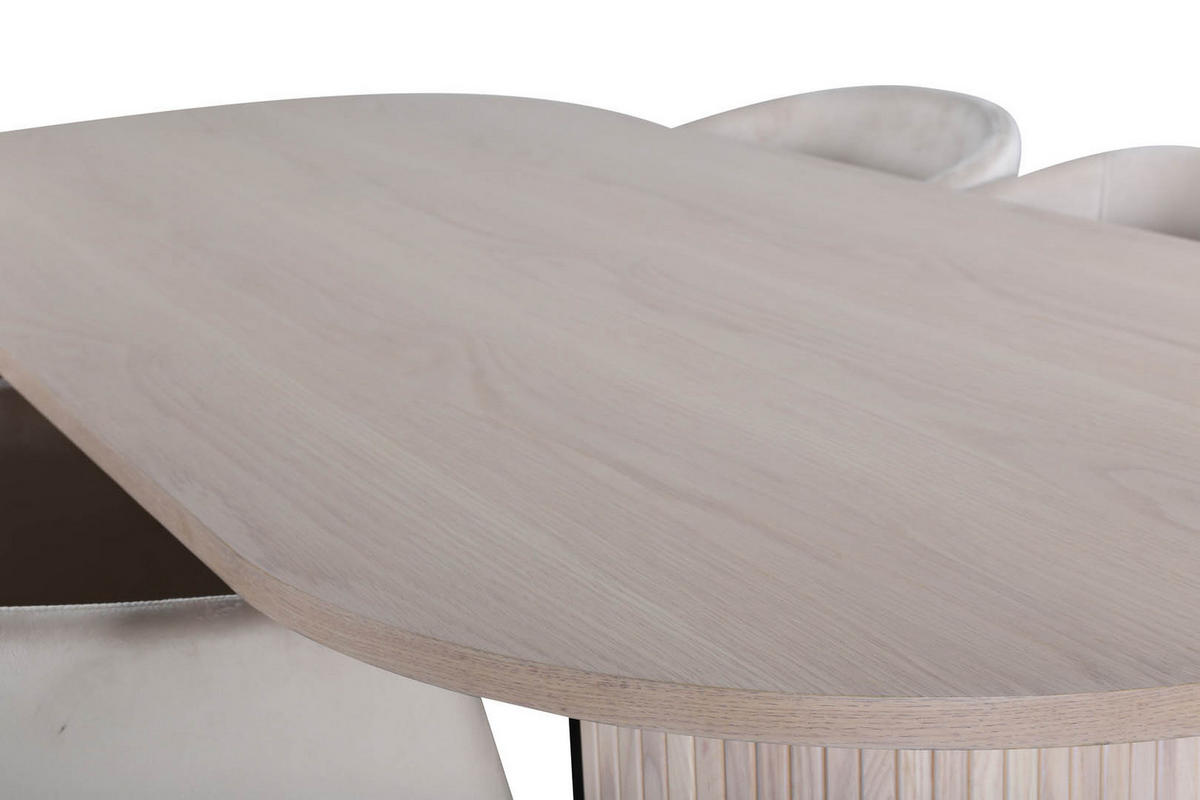TISCHGRUPPE Eiche Dekor - Eiche Wotan, Holzwerkstoff (90/75/200cm) - ebuy24