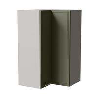 ECKHÄNGESCHRANK Salo W14/60 Grau / Reed Green Matt 60 / 60 / 96cm - Grau/Grün, Holz/Holzwerkstoff (60/96/60cm) - Feldmann-Wohnen