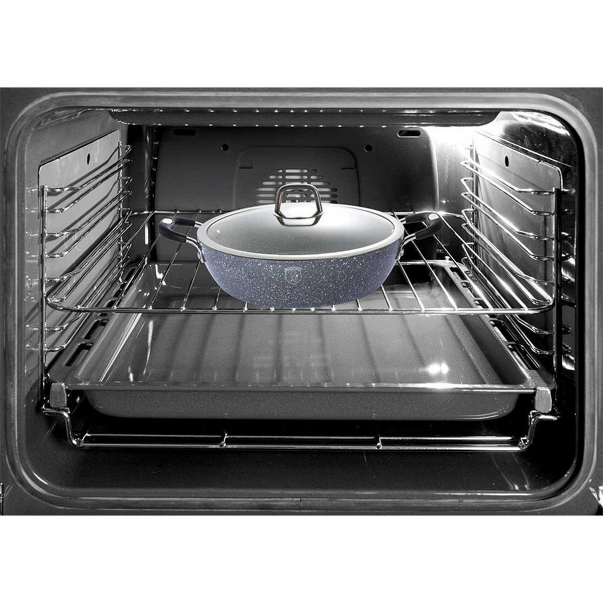 TOPF Grau 28/28/7.5 cm BH1158 - Grau, Metall (28cm) - Berlinger Haus