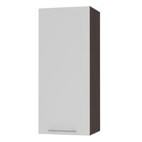 KÜCHENHÄNGESCHRANK Kvantum W4/40 Weiß Matt / Lava Matt 40 / 32,5 / 96cm - Dunkelgrau/Weiß, Holz/Holzwerkstoff (40/96/32.5cm) - Feldmann-Wohnen