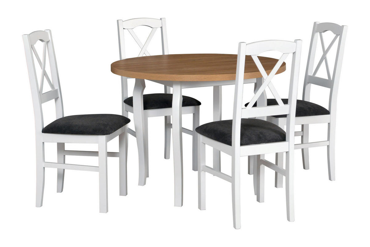 ESSTISCH Poli 3, 100 cm, grandson - Birkefarben, Holz (100/100/76cm) - Leaf Design