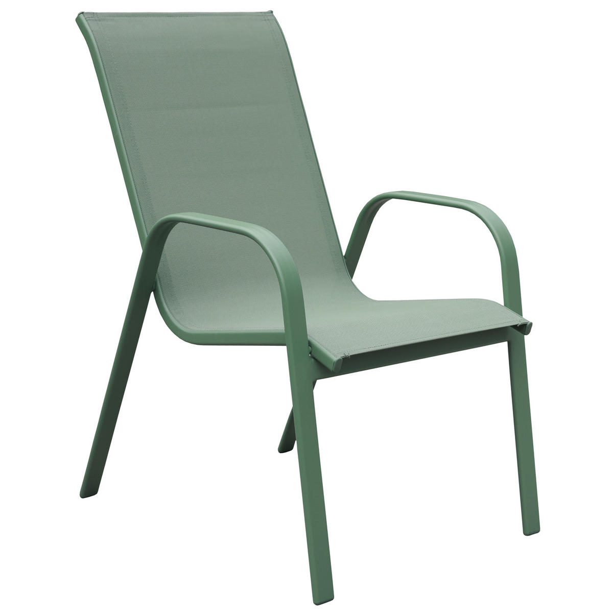 GARTENSTÜHLE Marbella Salbeigrün und Salbeigrün 6er-Set - Grün, Kunststoff (56.5/92.5/76cm) - Happy Garden