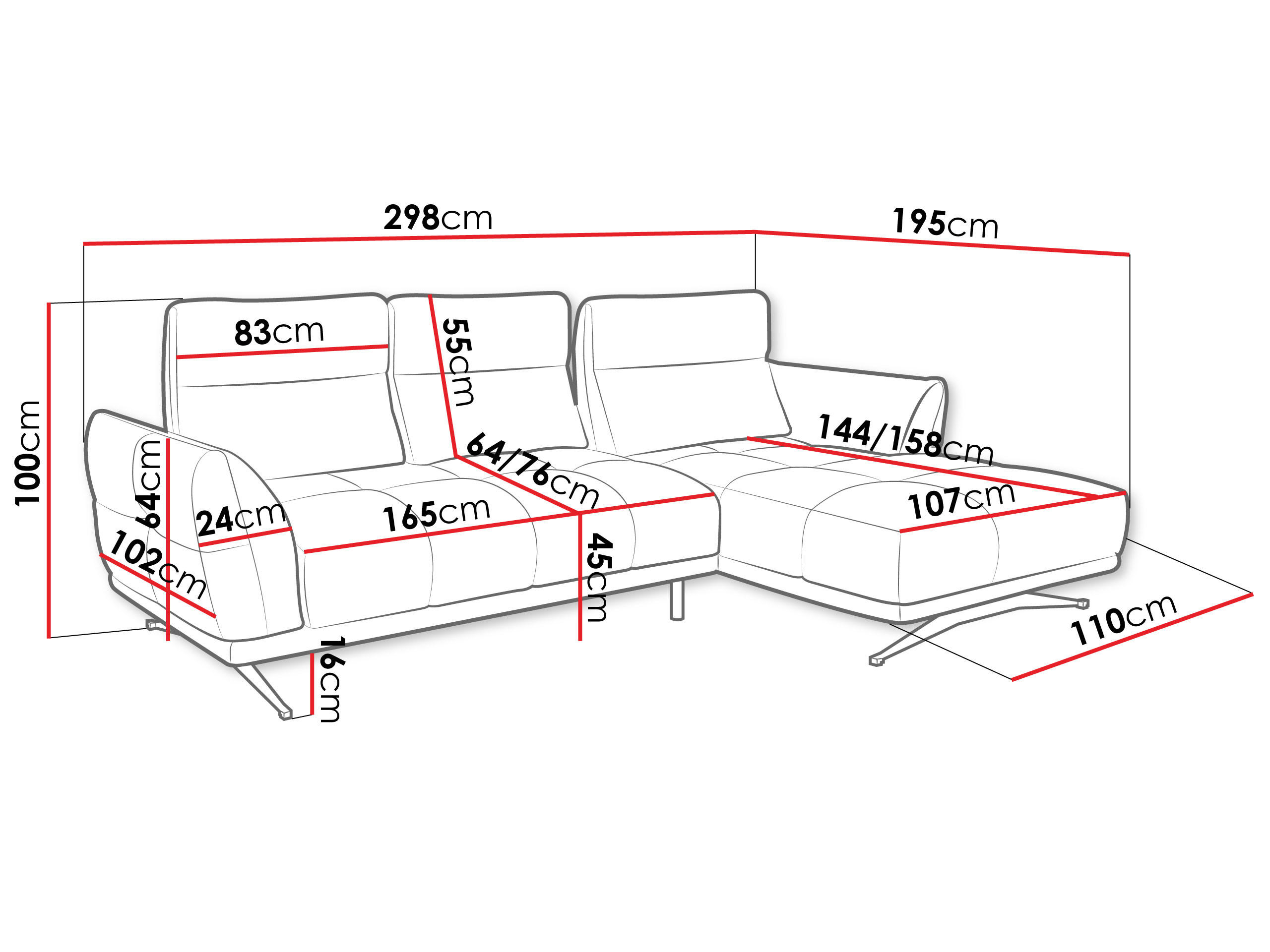 Thumbnail - Mirjan24 Ecksofa, Hellbraun, Textil, 5-Sitzer, L-Form, 298x195 cm, Wohnzimmer, Sofas & Couches, Wohnlandschaften, Ecksof...