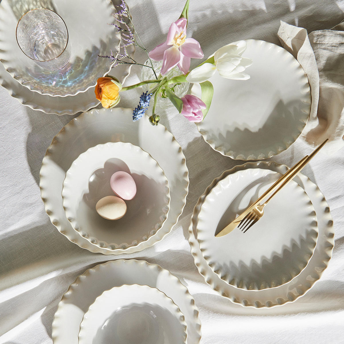 TELLER Florence - Creme, Keramik (23/23/2.8cm) - Butlers