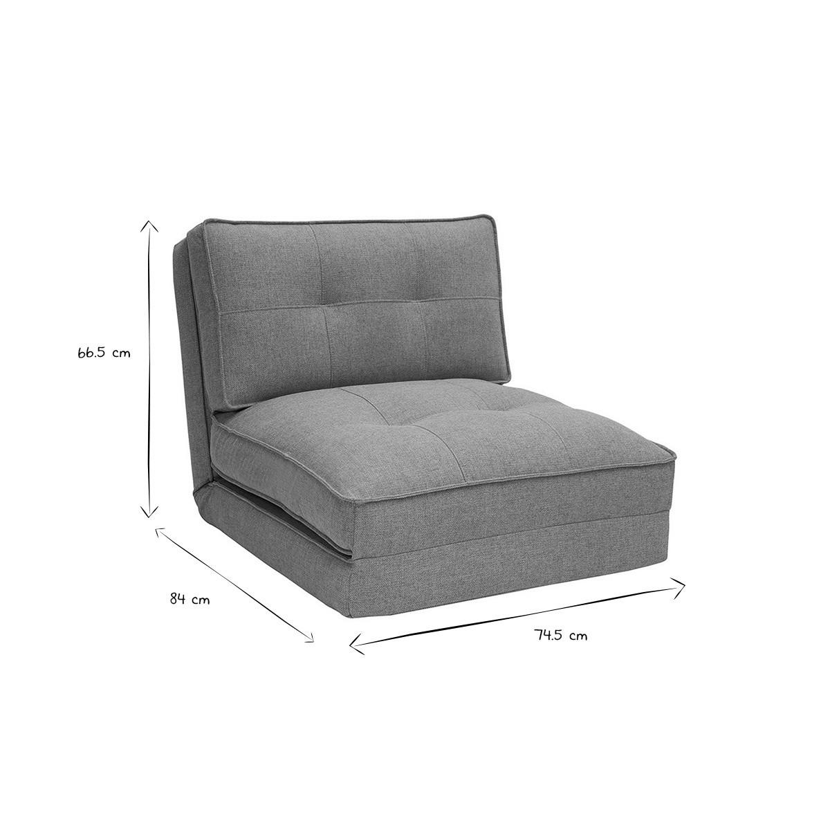 SCHLAFSESSEL 1-Sitzer Terracotta SALLY - Terracotta, Textil (84/66.5/74.5cm) - Miliboo