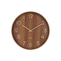 WANDUHR Pure Ø40 cm - Braun, Holz (40/40/4.5cm) - Karlsson