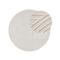 OUTDOORTEPPICH rund Mars Cream ø 160 cm rund - Creme, Textil (160/160cm) - benuta Pop