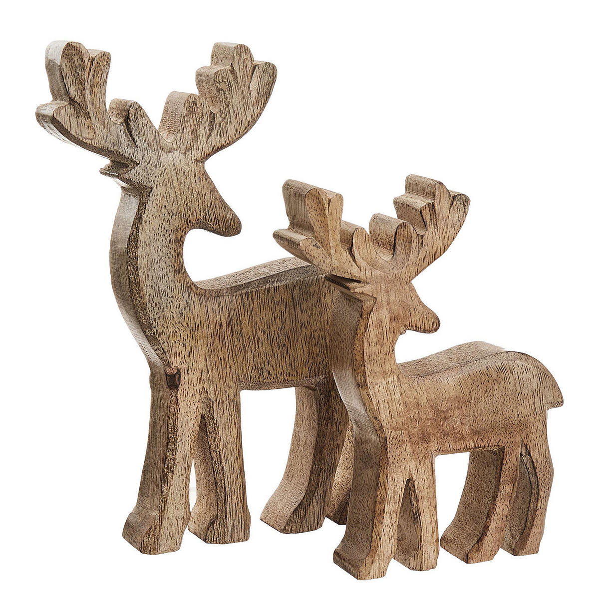 DEKOHIRSCH Forest 20cm - Braun, Holz (15/11/2.5cm) - Butlers