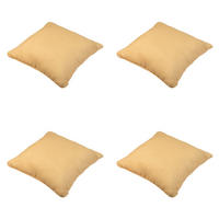 DEKORATIONSKISSEN Napels - Gelb - 50/50/10 cm - 4er-Set - Gelb, Textil (50/50cm) - Madison