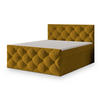 BOXBETT ROVARI 160x200 cm mit Matratze und Topper - Gelb - Gelb, Holz (160/200cm) - MASSENO