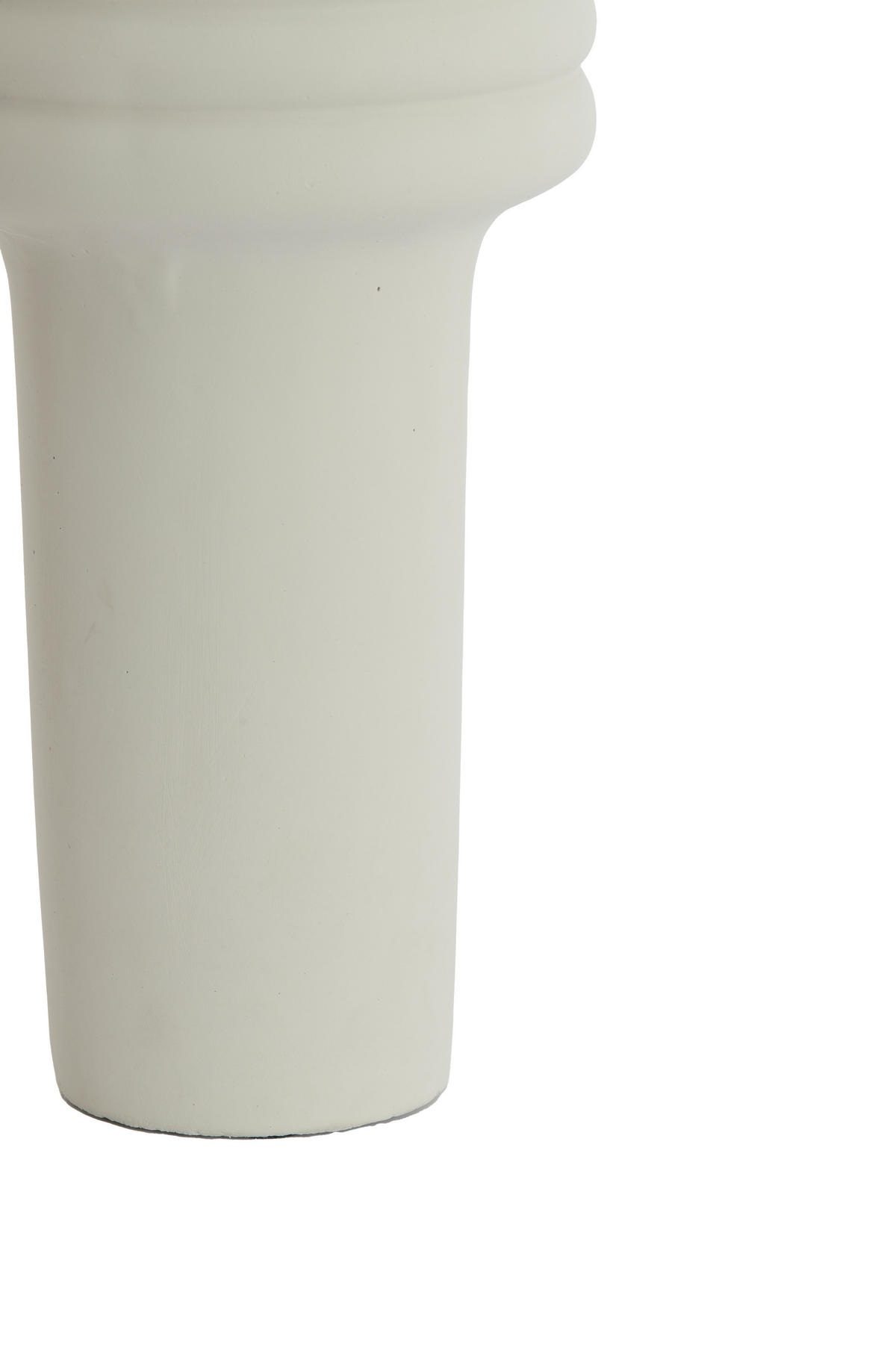 VAZE Sylva Weiß 17.5/17.5/40 cm - Weiß, Keramik (40cm) - Light & Living