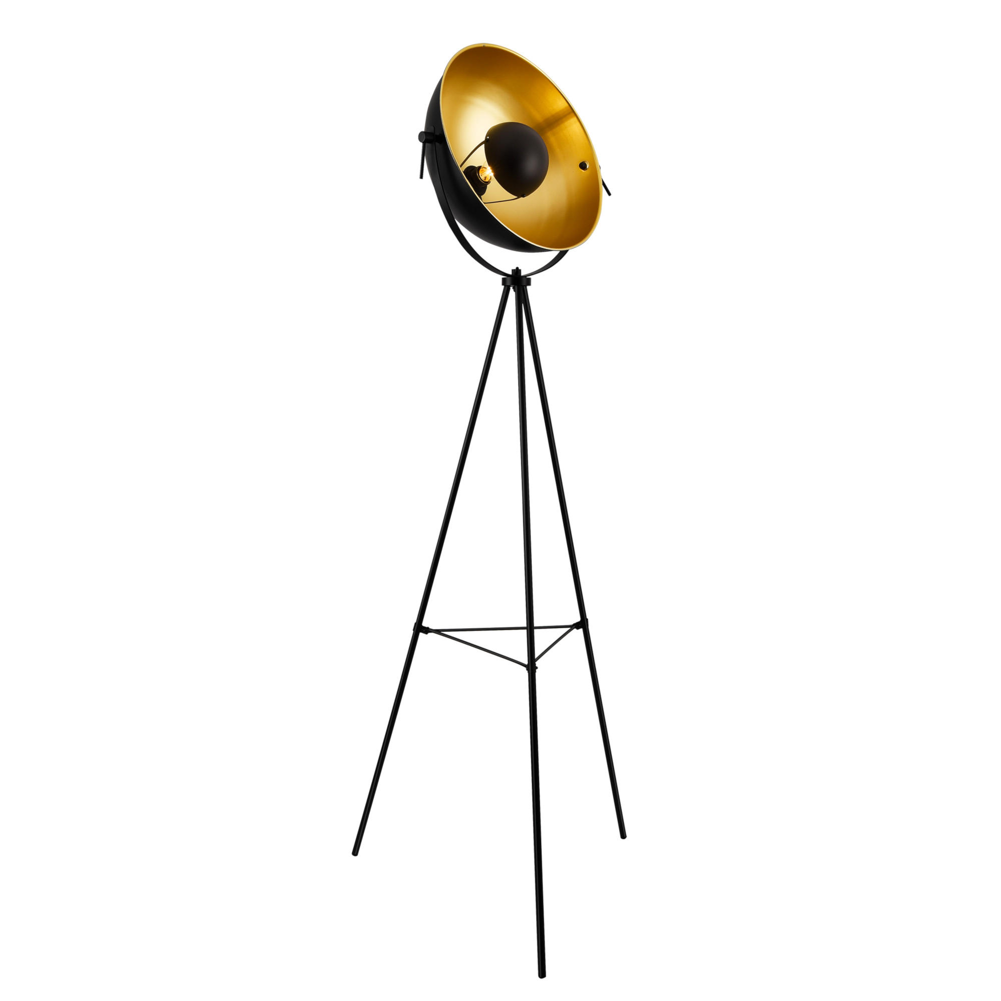 STEHLEUCHTE Angers - Schwarz, Metall (40/40/158cm) - lux.pro