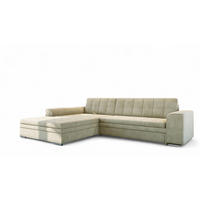 ECKSOFA Lusaka Mit Schlaffunktion - Creme, Holzwerkstoff/Textil (292/198cm) - Fun Möbel