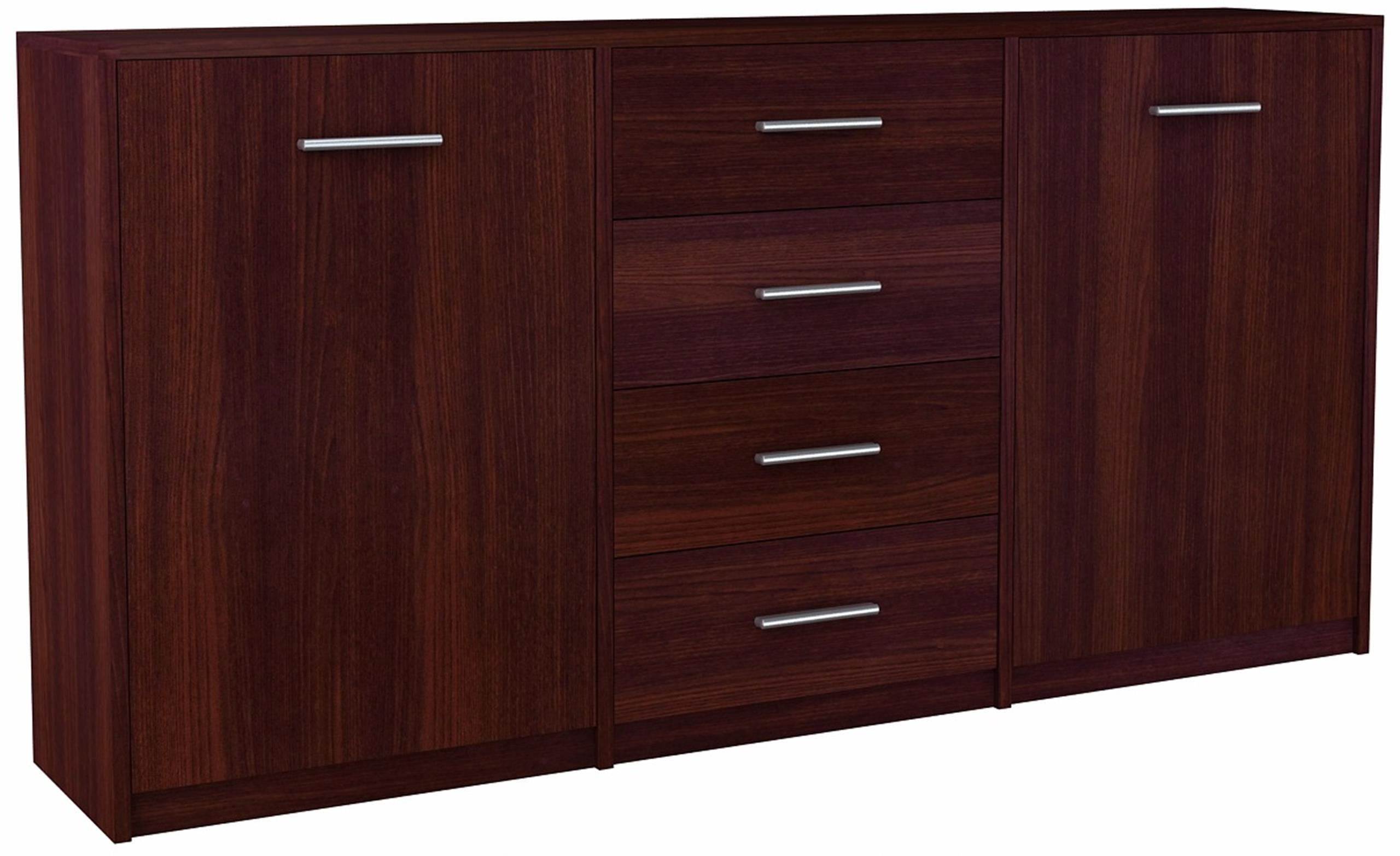 KOMMODE Bodo 2D4S Wenge 177/35/75 cm - Wengefarben, Holzwerkstoff (177/75/35cm)