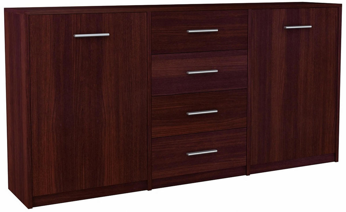 KOMMODE Bodo 2D4S Wenge 177/35/75 cm - Wengefarben, Holzwerkstoff (177/75/35cm)
