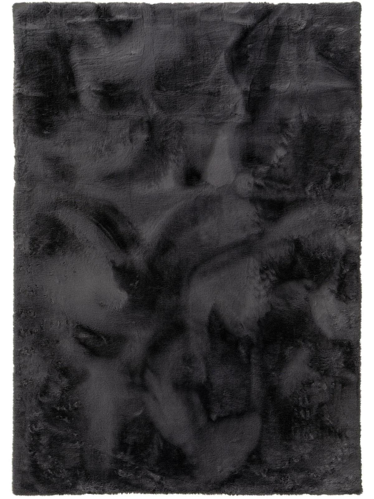 KUNSTFELL-TEPPICH Dave Anthrazit 200x300 cm - Anthrazit, Textil (200/300cm) - benuta Nest