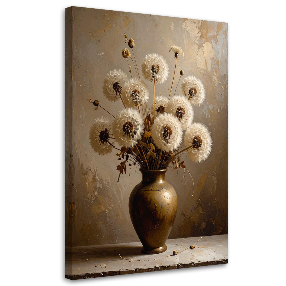 LEINWANDBILD Blumen 40x60cm - Braun, Textil (40/60cm) - Feeby