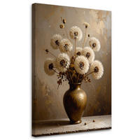 LEINWANDBILD Blumen 40x60cm - Braun, Textil (40/60cm) - Feeby