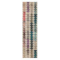 WOLLTEPPICH Hoch-Tief-Design, modern ESK JACK, Multi 60x230 cm - Multicolor, Textil (60/230cm) - KADIMA DESIGN