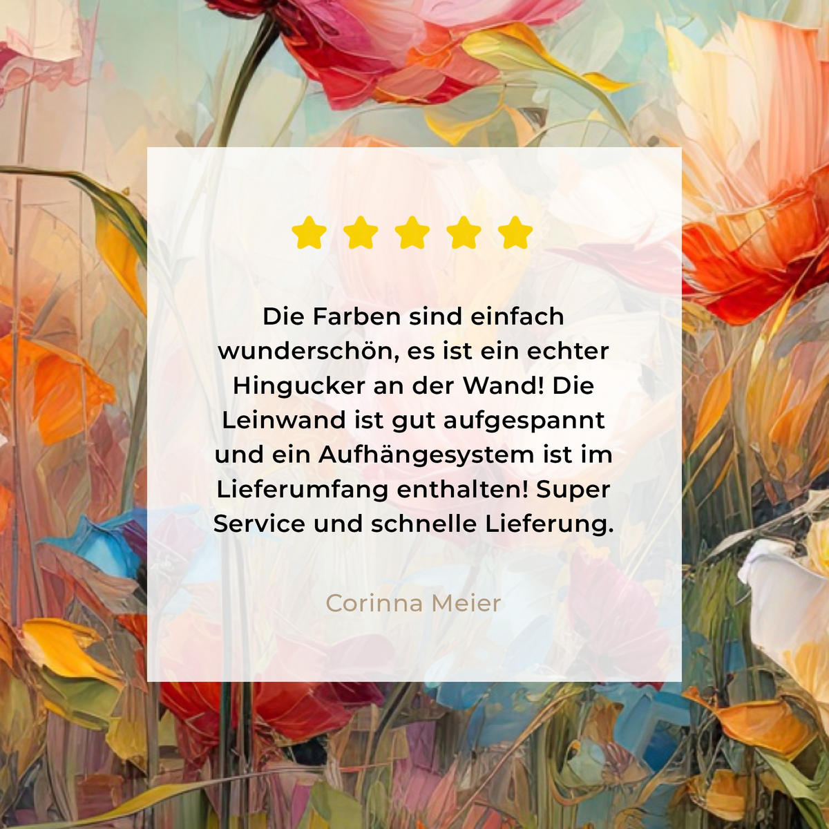 LEINWANDBILD Blumen - Aquarell - Kunst - Botanisch - Natur Wandbilder 80x60 cm - Orange, Textil (80/60cm) - MuchoWow