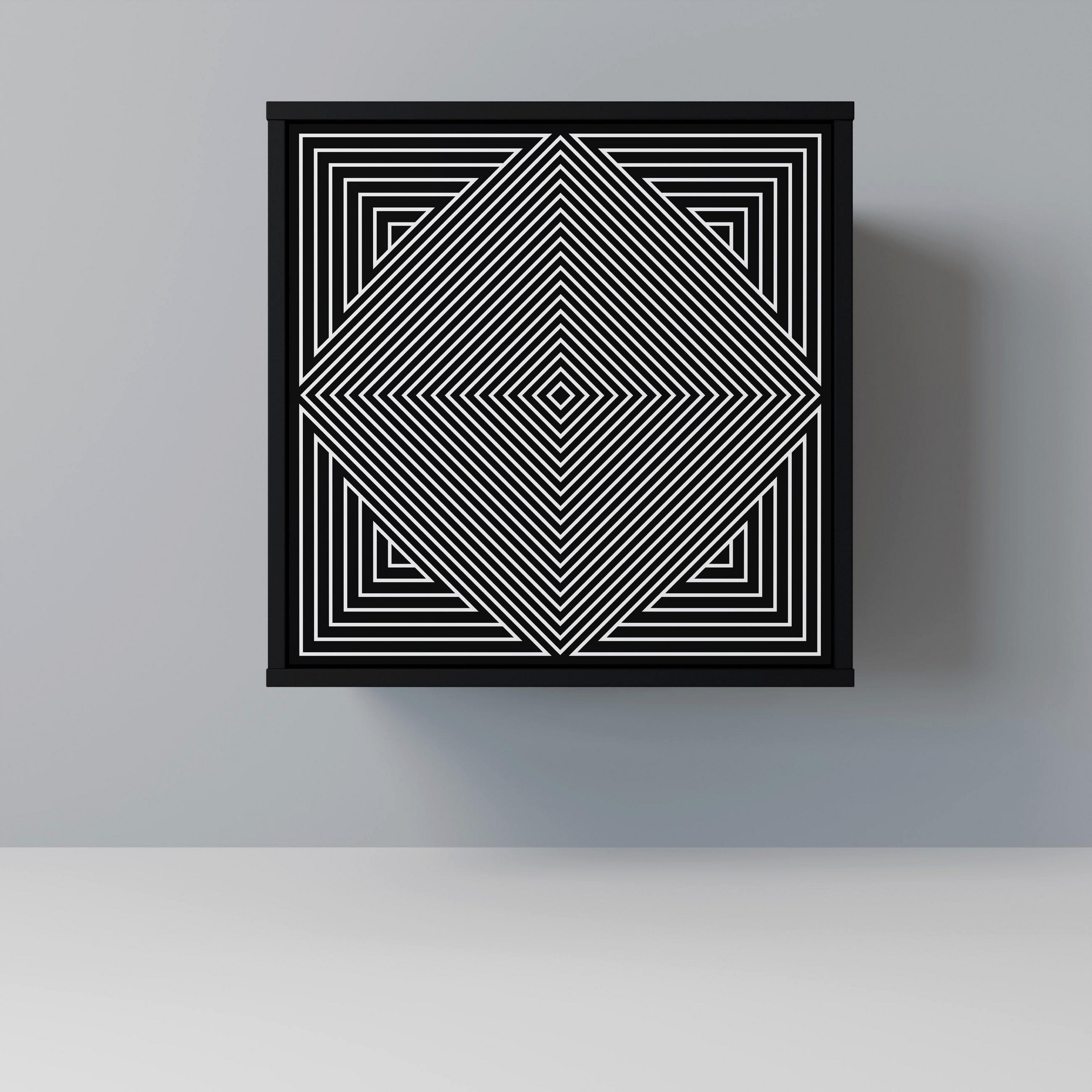 SpaceRebels Sideboard Schwarz 57.5x57.5x42 cm