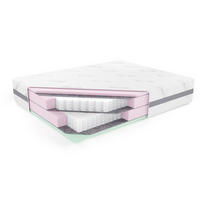 TASCHENFEDERKERNMATRATZE MILO PREMIUM 180x200 cm (Härtegrad H3) - Weiß, Naturmaterialien/Kunststoff (180/200cm) - Ravio