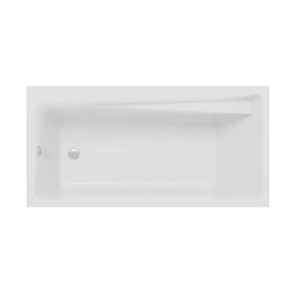 BADEWANNE Rechteck ELZA 140/70 mit Schürze Ablauf Füße - Weiß, Kunststoff (70/54.5/140cm) - bad land