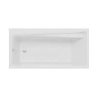 BADEWANNE Rechteck ELZA 140/70 mit Schürze Ablauf Füße - Weiß, Kunststoff (70/54.5/140cm) - bad land