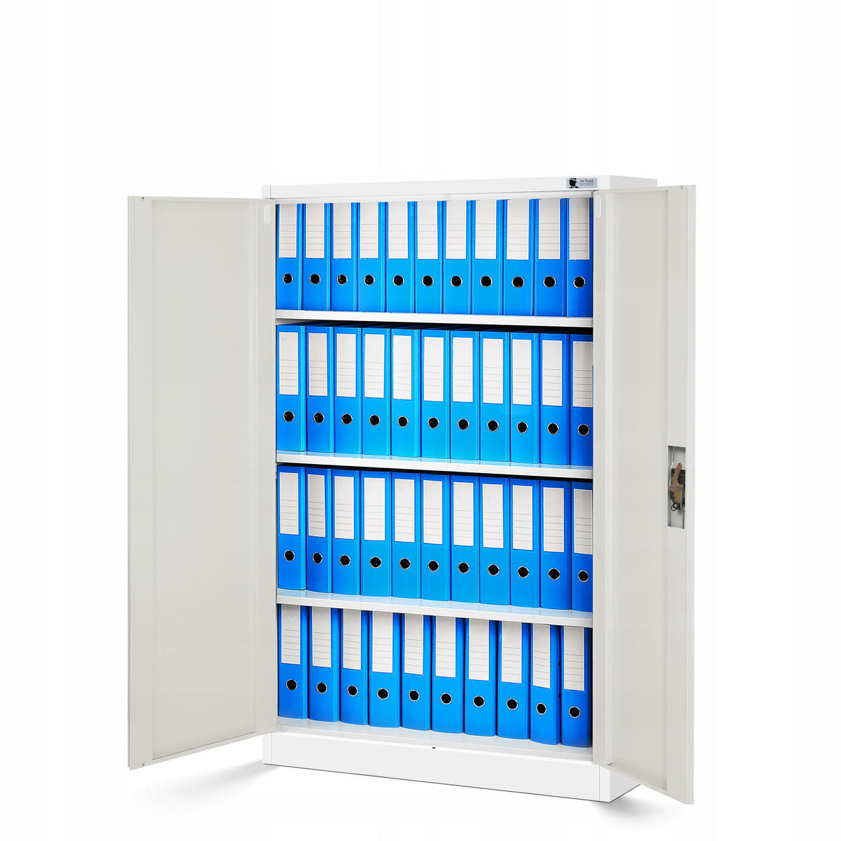 AKTENSCHRANK KEVIN - Weiß, Metall (90/140/40cm) - Jan Nowak