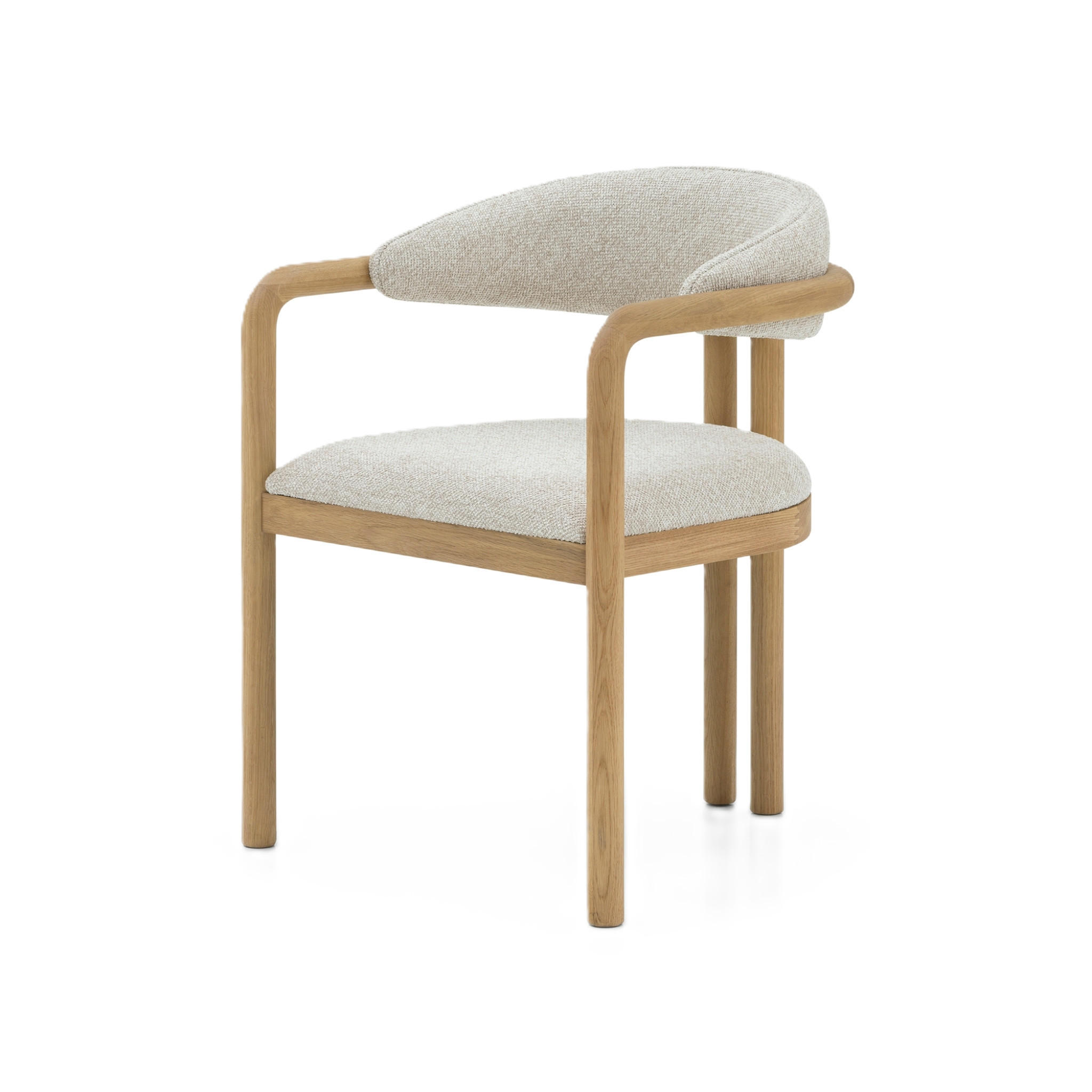 ESSZIMMERSTUHL Nature beiger Sitz - Beige, Holz (58/77/59cm) - WOODEK
