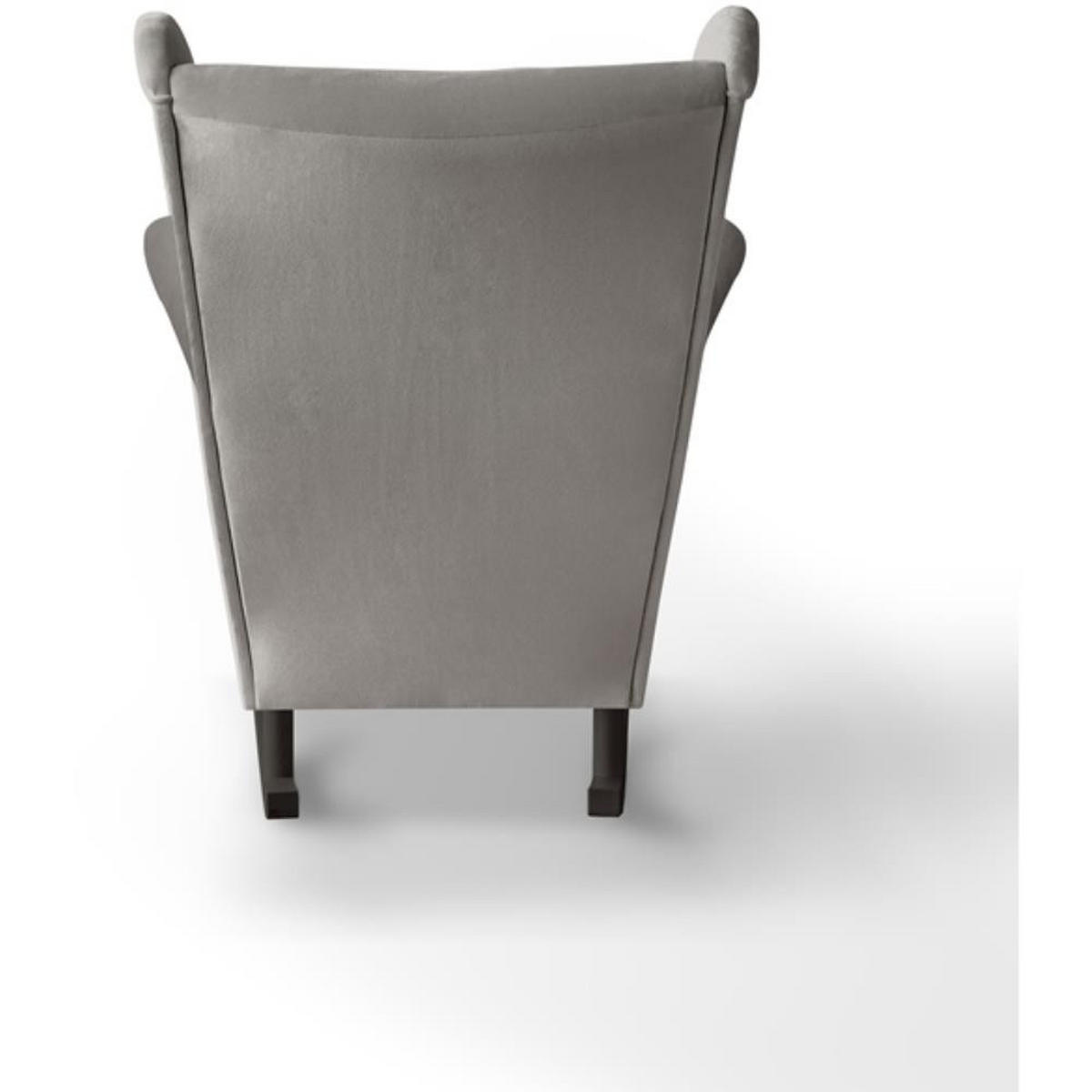 SCHAUKELSTUHL Fabio beige mit Wenge Beinen - Wengefarben/Beige, Textil (82/103/108cm) - Beautysofa